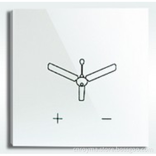 remote control fan switch, Touch fan speed switch used for fans,Crystal tempered glass panel, AC110V-240V